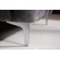 Chesterfield Sofa 3-osobowa MODERN BAROCK 235cm ciemnoszary aksamit / 41134