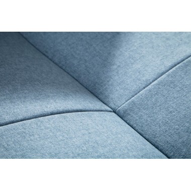 Sofa DIVANI 215cm rozkładana jasno niebieska aksamit / 39029