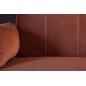 Invicta Sofa Divani II rozkładana różowy aksamit 215cm / 40091