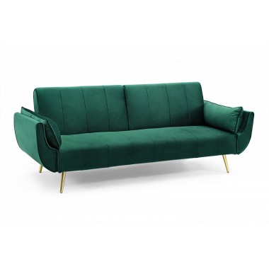 Sofa Sofa Divani II rozkładana szmaragdowozielony aksamit 215cm / 40090