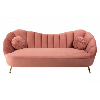 Sofa ARIELLE 220cm aksamit stary róż / 40750