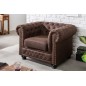 Fotel Chesterfield II vintage brązowy / 40654