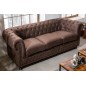 Invicta Sofa Chesterfield II 3 osobowa 210cm brąz vintage / 40652