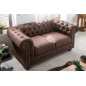 Sofa Chesterfield II 2 osobowa 150cm vintage brąz / 40653