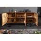 Invicta FLUID Komoda brązowa lite drewno mango 3D 160cm / 40244 Invicta FLUID Komoda brązowa lite drewno mango 3D 160cm / 40244
