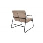 Fotel Mustang Lounger vintage antyczny taupe 71cm / 39484