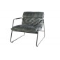 Fotel Mustang Lounger szarozielony aksamit 71cm / 40760