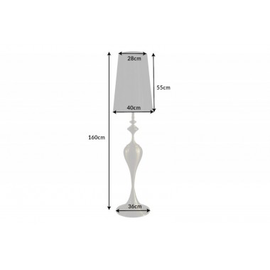 Lampa podłogowa LUCIE 160 cm czarno złota / 41526