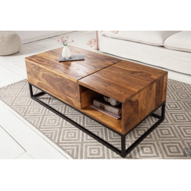 Stolik kawowy Makassar Function 110cm Sheesham naturalny / 40299