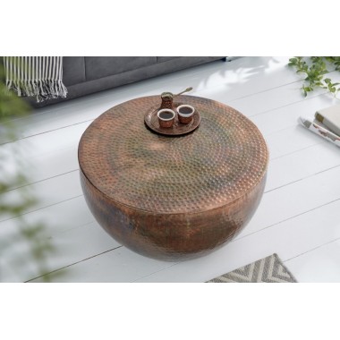 Invicta Stolik kawowy ORIENT II miedź płomieniowana 60cm / 39535