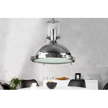 Lampa wisząca Industrial chrom 40cm / 22856