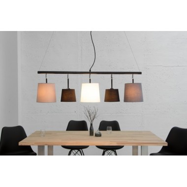 Lampa wisząca Levels czarny szary biały 100cm / 37741