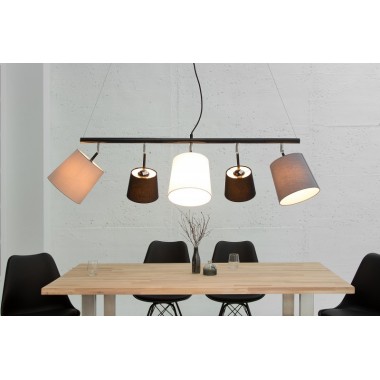 Lampa wisząca Levels czarny szary biały 100cm / 37741