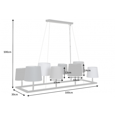 Lampa wisząca Levels III czarny szary biały / 38823