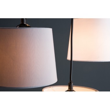 Lampa wisząca Levels IV czarno-szara 6 kloszy / 38821