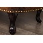 Invicta CHESTERFIELD Szezlong mikrofibra antyczny brąz  170 x 80 x 60cm / 21628