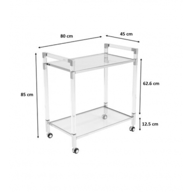 Kare Wózek barowy Josy Gold 85cm / 85675