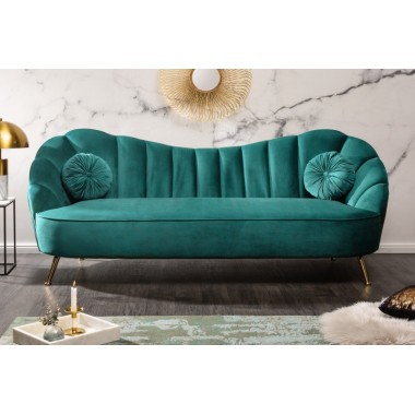 Sofa ARIELLE 220cm turkusowy aksamit / 40752