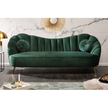 Sofa ARIELLE 220cm aksamit butelkowa zieleń / 40749