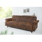 Invicta Sofa rozkładana MAISON BELLE II antyczny brąz 220cm / 40082