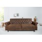 Invicta Sofa rozkładana MAISON BELLE II antyczny brąz 220cm / 40082