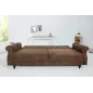 Invicta Sofa rozkładana MAISON BELLE AFFAIRE antyczny brąz mikrofibra 220cm / 40082 Invicta Sofa rozkładana MAISON BELLE AFFAIRE antyczny brąz mikrofibra 220cm / 40082