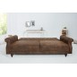 Invicta Sofa rozkładana MAISON BELLE II antyczny brąz 220cm / 40082