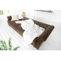 Invicta Sofa rozkładana MAISON BELLE AFFAIRE antyczny brąz mikrofibra 220cm / 40082 Invicta Sofa rozkładana MAISON BELLE AFFAIRE antyczny brąz mikrofibra 220cm / 40082