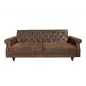 Invicta Sofa rozkładana MAISON BELLE AFFAIRE antyczny brąz mikrofibra 220cm / 40082 Invicta Sofa rozkładana MAISON BELLE AFFAIRE antyczny brąz mikrofibra 220cm / 40082