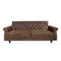 Invicta Sofa rozkładana MAISON BELLE II antyczny brąz 220cm / 40082