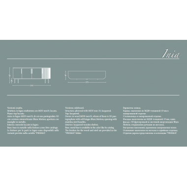 INIA komoda 215cm / Tr