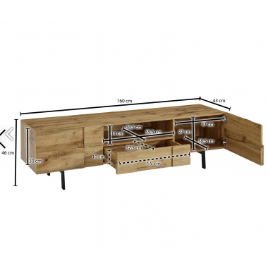 WOHNLING Szafka RTV niska 160cm / WL6.581