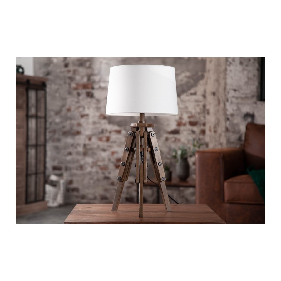 Lampa stołowa TRIPOD sosna biała 60cm / 40632