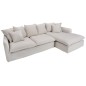 Invicta HEAVEN Sofa narożna lniana naturalna 255cm / 37599