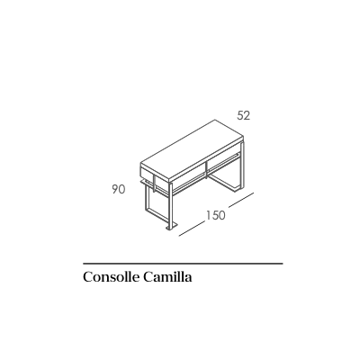 Włoska komoda CAMILLA GLI ARREDI LUXURY brązowa 230cm / KE