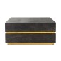 Stolik kawowy Blackbone gold block 90cm / 7448