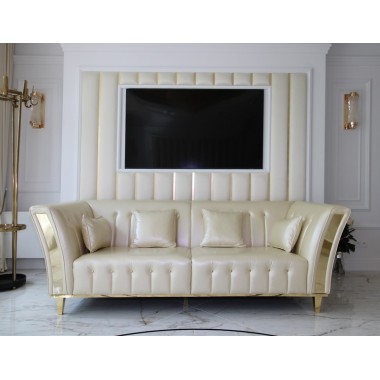 DIAMANTE WŁOSKA SOFA 3 OSOBOWA SKÓRZANA EKSKLUZYWNA 235cm / Adora