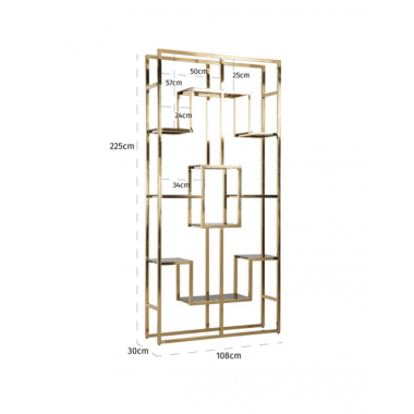 Regał Magnus złoty 108cm / 7235