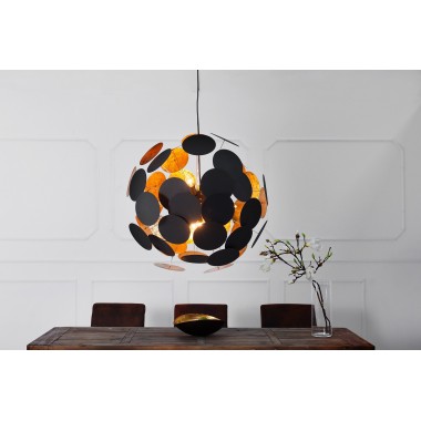 Lampa wisząca INFINITY czarno złota / 36226