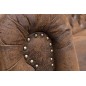 Invicta CHESTERFIELD Sofa 2 osobowa antyczny brąz 150 x 73 x 85cm / 17109