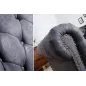 Invicta CHESTERFIELD Sofa 2 osobowa antyczny szary mikrofibra 150cm / 37390