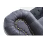 Invicta CHESTERFIELD Sofa 2 osobowa antyczny szary mikrofibra 150cm / 37390