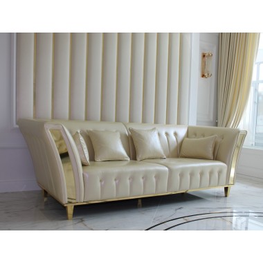 DIAMANTE WŁOSKA SOFA 3 OSOBOWA SKÓRZANA EKSKLUZYWNA 235cm / Adora