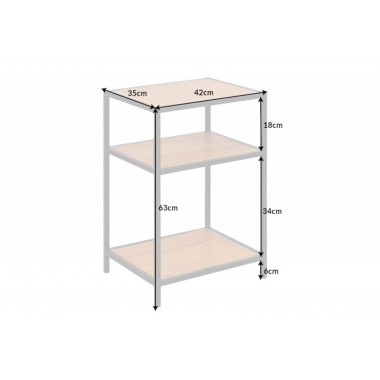 Invicta Szafka nocna Slim Line dziki dąb naturalny 42cm / 42010