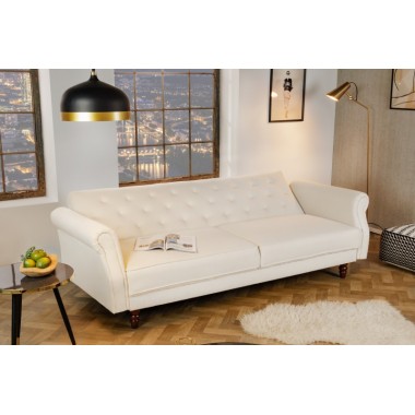 Invicta Sofa rozkładana MAISON BELLE ecru 220cm / 41498