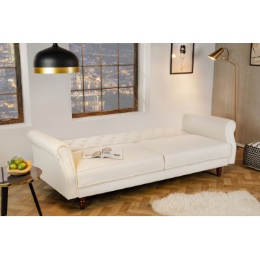 Invicta Sofa rozkładana MAISON BELLE ecru 220cm / 41498