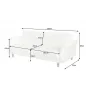 Invicta Sofa rozkładana MAISON BELLE AFFAIRE ecru 220cm / 41498 Invicta Sofa rozkładana MAISON BELLE AFFAIRE ecru 220cm / 41498