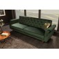 Invicta Sofa rozkładana MAISON BELLE zielony aksamit 220cm / 41350