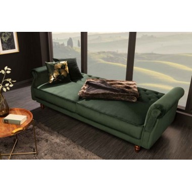 nvicta Sofa rozkładana MAISON BELLE zielony aksamit 220cm / 41350