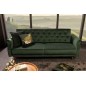 Invicta Sofa rozkładana MAISON BELLE zielony aksamit 220cm / 41350